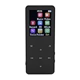 MP3-Player, Musik-Player mit Integriertem Lautsprecher, Tragbarer Shuffle-Single-Loop-Musik- und Video-Player, Tragbarer 1,8-Zoll-Touchscreen-Bluetooth-MP3-Player für Sport und