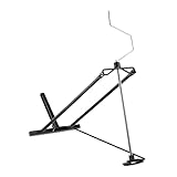 Relaxdays Rasentraktor Hebevorrichtung, 400 kg, Kippvorrichtung Aufsitzmäher, stufenloser Neigungswinkel, Stahl, schwarz