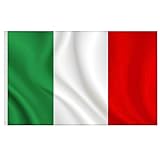RISVOWO Italien Fahne Flagge Italia 150 x 90 cm mit Ösen