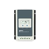 TETEOM Solar Laderegler, MPPT Solarladeregler 40A 30A 20A 10A LCD 12V24V Auto High Efficiency Regulador for Blei-Säure-Lithium-Batterien(1210AN)