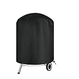 Kugelgrill Abdeckung Wetterfest,Grill Abdeckhaube,Hochleistungs-Grillabdeckung,210D Oxford Fabric Outdoor Runde Grillabdeckung,Reißfeste und UV-beständige,61 * 72CM