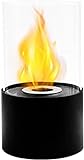 JHY DESIGN Tischfeuerschale Topf 11.5''H Tragbarer Tischkamin-Clean-Burning Bio Ethanol Ventless Fireplace