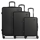 SMARTBOX Hartschalen Koffer-Set 3-teilig für Damen & Herren | leichte & stabile Reise-Trolleys aus hochwertigem & robustem ABS-Material | 4-Doppelrollen & Zahlenschloss (Edition 05)