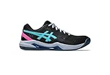 ASICS Herren Gel-Dedicate 8 Padel Sneaker, SCHWARZ/Energy Aqua, 40 EU