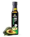 Kräuterland Bio Avocadoöl 250ml - rein, kaltgepresst, nativ, vegan -Avocado Öl zum Kochen, Braten, Grillen & als Würzöl zum Verfeinern - Speiseöl in Premium Qualität