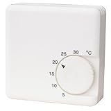 COATI - Mechanisches Thermostat, analog, 2-adrig, 10 A, 250 V, Weiß Coati