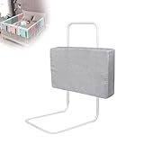 TATIVALO Bettgitter Rausfallschutz, Bettschutzgitter für Kinder, 60cm 5-Loch Höhenverstellbar, Bett Rausfallschutz für Kleinkinder, Kinderbettgitter für Familienbett und Kinderbett, 60cm, Grau