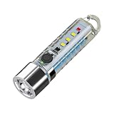 Hand-Taschenlampe – Schlüsselanhänger Taschenlampen Wiederaufladbar | Taschenlampe | Kleine helle Taschenlampen | Stabile und multifunktionale Schlüsselanhänger-Beleuchtung für Camping, Wandern