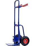 TMV24® Klappbare Sackkarre - mit Luftbereifung max. 200kg Treppensteiger Höhenverstellbar ca. 114cm Stabil Faltbar für Werkstatt Lager Treppensackkarre Sackkarren mit Luftreifen - Sackkarre