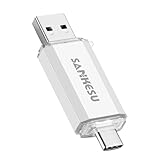 SANKESU 512GB USB Stick 3.0 USB C Flash-Laufwerke USB-A & Typ-C OTG Speicherstick, Dual Memory Sticks für PC/Tablet/Laptop/Typ C Handy(Silber)