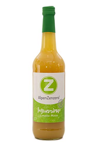 AlpenZenzero Ingwersirup - Limette/Minze, 700 ml