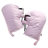 ZHOUXYFDC Lenker Handschuhe 1Pairs Winddicht Regendicht Winter Warm Halten Lenker Griff Schutz Abdeckung Handschuhe for Motorrad Roller Fahrrad(Pink)