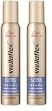Wellaflex 2-Tages-Volumen Schaumfestiger für Frauen | Bis zu 2 Tage flexibler Halt | Für voluminöses Haar | Sanft zur Kopfhaut, dermatologisch getestet | Frei von Silikonen | Haltegrad 4 | 200ml