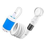 Meiliyizu Wasserdichte Outdoor-Dusche mit Dichtungsmotor, 3 Druckeinstellungen, für Camping und Badezimmer, tragbare Dusche mit Tragetasche