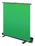 Elgato Green Screen - Ausfahrbares Chroma-Key-Panel, knitterfreies Material, ultraschneller Aufbau, für Hintergrundentfernung für Streaming, Videokonferenzen auf Instagram, TikTok, Zoom, Teams, OBS