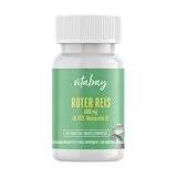 Vitabay Roter Reis 600 mg • 120 vegane Tabletten • Mit Monacolin K 2,9 mg • Monascus purpureus • Hochdosiert • Ohne Konservierungsstoffe • Made in Germany