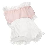 TOYANDONA 2 Stück Mädchen Traininghosen Puppen windel puppenwindeln Puppenzubehör für Puppenparty doll Accessories Puppenhöschen Unterwäsche für Puppen Stoff