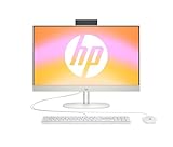 HP All-in-One Desktop-PC,23,8' FHD Display, AMD Ryzen 5 7520U, 8 GB DDR5 RAM, 512 GB SSD, AMD Radeon-Grafikeinheit, Windows 11 Home, QWERTZ, Weiß, [Exklusiv bei Amazon]