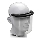 Premium Gesichtsschild Visier aus Kunststoff Schutzschild Gesicht Wiederverwendbarer Gesichtsschutzschild Spritzschutz Mund Nase Auge Anti Saliva