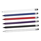 NUOBESTY 6 Stück Teiliges Stylus Pen Pencil Form Hochsensible Touchscreen Stifte für Tablet und Smartphone Dual Use für Präzises Schreiben Zeichnen und Gaming Fingerabdruckfrei Leicht und