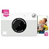 KODAK Printomatic Sofortbild-Digitalkamera in Vollfarbe - Hochwertige Fotos auf Zink 2x3' Klebefotopapier - 5MP, tragbar, kreatives Spaßgeschenk für Geburtstag, Weihnachten, Feiertag - Grau
