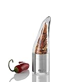 AdHoc Chili Schneider Pepino – Manuelle mini Chilimühle & Gewürzmühle für getrocknete Chili, mit Edelstahl-SchneidWerk, kompakter Chili Zerkleinerer, Handmühle, aromaschonend, für Küche & unterwegs