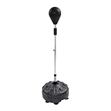 C-Juzarl Punchingball Boxstand, Höhenverstellbarer Standboxsack Boxtrainingsgerät mit Reflexball, Stehend Boxassistent Training Boxsack