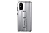 Samsung Protective Standing Smartphone Cover EF-RG980 für Galaxy S20 | S20 5G Handy-Hülle, Schutz, ausklappbarer Standfuß, griffige Oberfläche, silber - 6.2 Zoll