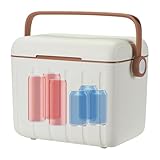 Erconsso Isolierter Kühler, Outdoor-Lebensmittelbehälter, 6 l, tragbarer Muttermilchbehälter für Wandern, Reisen, Angeln, Sport, Camping, , Fitnessstudio, Katastrophe im Freien