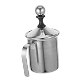LIGIGWASH Milchaufschäumer Aus Edelstahl Handaufschäumer Zubehör Für Eiskaffee Aufschäumer Für Kaffee Aufschäumkrug Manuelle Milchaufschäumer Milchaufschäumer Für Kaffee Handmixer