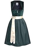 Alpenmärchen Midi Dirndl aus Exklusiver Kollektion inkl. Schürze Gr.38 - ALM1019