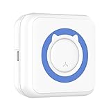 Snnozy All-in-One-Fotodrucker, multifunktionaler tragbarer Drucker, kabelloser Mini-Sofortdrucker, unterstützt BT-Verbindung für Smartphone mit 6 Thermopapierrollen + 5 selbstklebenden Papierrollen +
