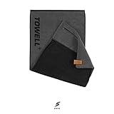 Stryve Towell Plus V2 Sporthandtuch mit Tasche und Magnetclip, in 7 Farben Die Höhle der Löwen (Platinum Grau) Gym Handtuch TOWELL+