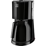 Melitta Enjoy Therm - Filterkaffeemaschine - mit Thermokanne - Tropfstopp - 8 Tassen - Schwarz (1017-06)