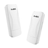 KuWFi Gigabit Wireless Bridge PTP CPE 5.8G 900Mbps Point to Point WiFi Outdoor CPE Long Range 2KM IP65 Weatherproof for 8pcs Camaras Monitoring