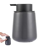 Seifenspender Spülmittelspender,Nachfüllbarer Soap Dispenser Keramik 350ml,Spender Geeignet für Handseife,Shampoo,Duschge