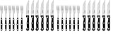 Russell Hobbs 12 teiliges Steakbesteck für 6 Personen, Traditionelle Edelstahl Steakmesser und Steakgabeln, Messer und Gabel Set für BBQ & Grill, Pizzabesteck, Hochwertiges besteck, 6 Messer, 6 Gabeln