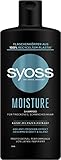 Syoss Shampoo Moisture (440 ml), Feuchtigkeitsshampoo verleiht trockenem & schwachem Haar Geschmeidigkeit, Haar Shampoo mit veganer Formel und Kaede-Pflanzen-Extrakt