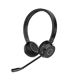 Jabra Evolve 65 TE kabellose Stereo-Kopfhörer, Unified Communications Zertifiziert, 30 m Reichweite, 12-Stunden-Akku, USB-A, duale Anschlussmöglichkeiten - Schwarz