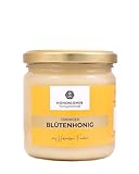 Hohenloher Bauerngenossenschaft Honig 500 g - Cremiger Blütenhonig von Bienenvölkern aus Hohenlohe-Franken - Mild-süßes Aroma