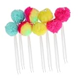 Ipetboom 4 Paare Schnürsenkel Rollschuhe für Mädchen pom Rollbommel Skaten Rollschuhe Schuhspitze Skatezubehör Zubehör für Rollschuhe Eislaufzubehör Nachahmung von Rex-Kaninchenfell