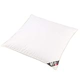 Meisterhome® Premium Daunenkissen - Daunen Federkissen 50% Daunen 50% Federn Baumwolle - Maße 80x80 cm (1, Platin 2000g)