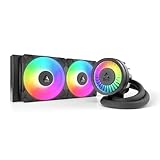 ARCTIC Liquid Freezer III Pro 240 A-RGB - AIO CPU Kühler, 2 x 120 mm Wasserkühlung, 38 mm Radiator, PWM-Pumpe, VRM-Lüfter, AMD AM5/AM4, Intel LGA1851/1700 Contact Frame - Schwarz