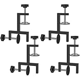 4 Pcs G Klemme/Y Klemme 9,3 x 5 x 1 cm 10–57 mm Klemmfläche Flach Glatt Schraubzwingen Aluminium + Kohlenstoffstahl Tischklemme Schraubzwinge für Tischler Schweißer Bauarbeiter (Y)