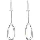 NaschLager Schneebesen 00659596 kompatibel mit Bosch Siemens Handmixer MFQ3010 MFQ3020 MFQ3030 MQ95020 300W 450W Ersatz Rührbesen Zubehör Rührstäbe Mixeraufsatz Mixstäbe 2 Stück rechts links