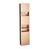Dusch-Nischen, wasserfest, Badezimmer-Regale mit Händetrockner, Toilettenpapier-Mülleimer, Aufbewahrung, Organizer, Nischen für Zuhause, Küche, Schlafzimmer (Gold-A, 36 x 160 x 16,5 cm)