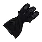 VICASKY Verstellbarer Bogenschießhandschuh für Finger Tragbarer Abriebfester Fingerschutz für Bogenschützen für Präzises Schießen und Komfortables Tragen