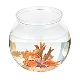 Kugelaquarium Kunststoff, Goldfischglas Klar, 26x26x22.5 cm Klarsichtbehälter Für Aquarien, Anti-Drop-goldfischglas Klaress Terrarienglas Schüsselvase, Leicht Zu Reinigen, Wohnungsdekoration
