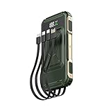 15W Fast Qi Wireless Charger Power Bank 30000mAh 22,5W QC PD 3.0 Schnelllade-Powerbank für Outdoor-Camping, Grün