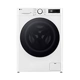 LG V5WD95SLIM, Klasse A - E, Frontlader-Waschtrockner 9 - 5 kg, Waschtrockner Slim 53,5 cm Tiefe, Wi-Fi, AI Direct Drive, Tiefenreinigung mit Dampf, TurboWash 360, Große Kapazität, Weiß